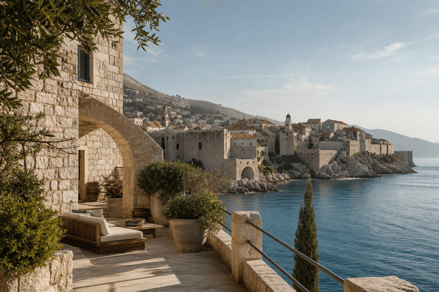 Adriatic coastline in Croatia